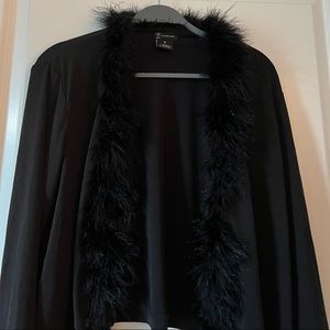 Feather Black Cardigan